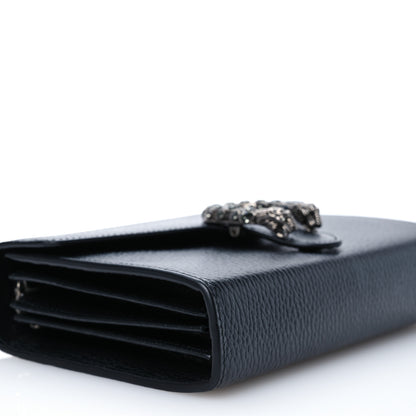 Gucci Calfskin Mini Dionysus Chain Wallet Black 10 of 12