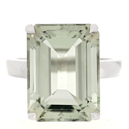 Tiffany Sterling Silver Prasiolite Sparklers Cocktail Ring 52 6 1 of 4
