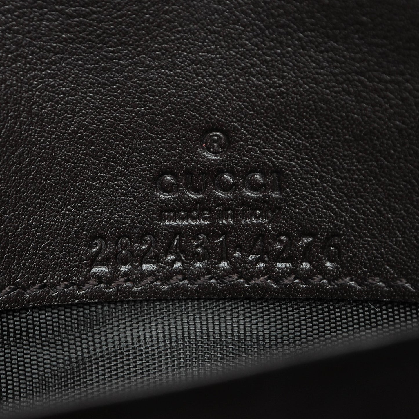 Guccissima Sukey Continental Wallet Chocolate