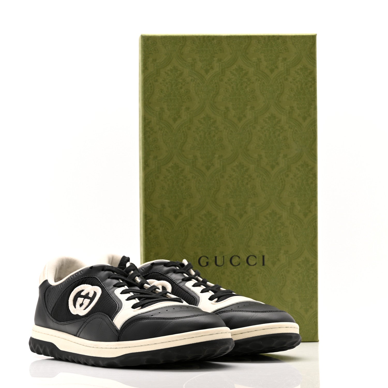 Gucci Dali Soft Calfskin Mens Mac80 Sneakers 10.5 Black White 14 of 14