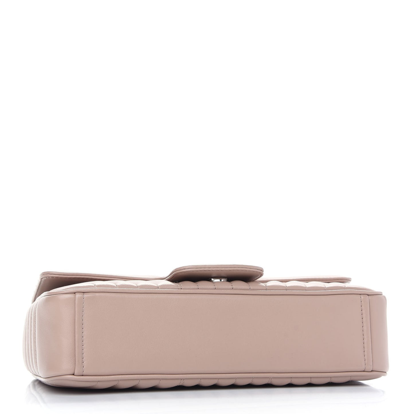 Soft Calfskin Impunture Diagramme Medium Chain Flap Shoulder Bag Cipria