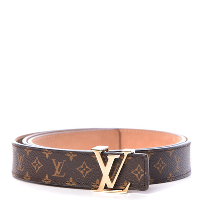 Louis Vuitton Monogram 25mm LV Initiales Belt 85 34 1 of 11