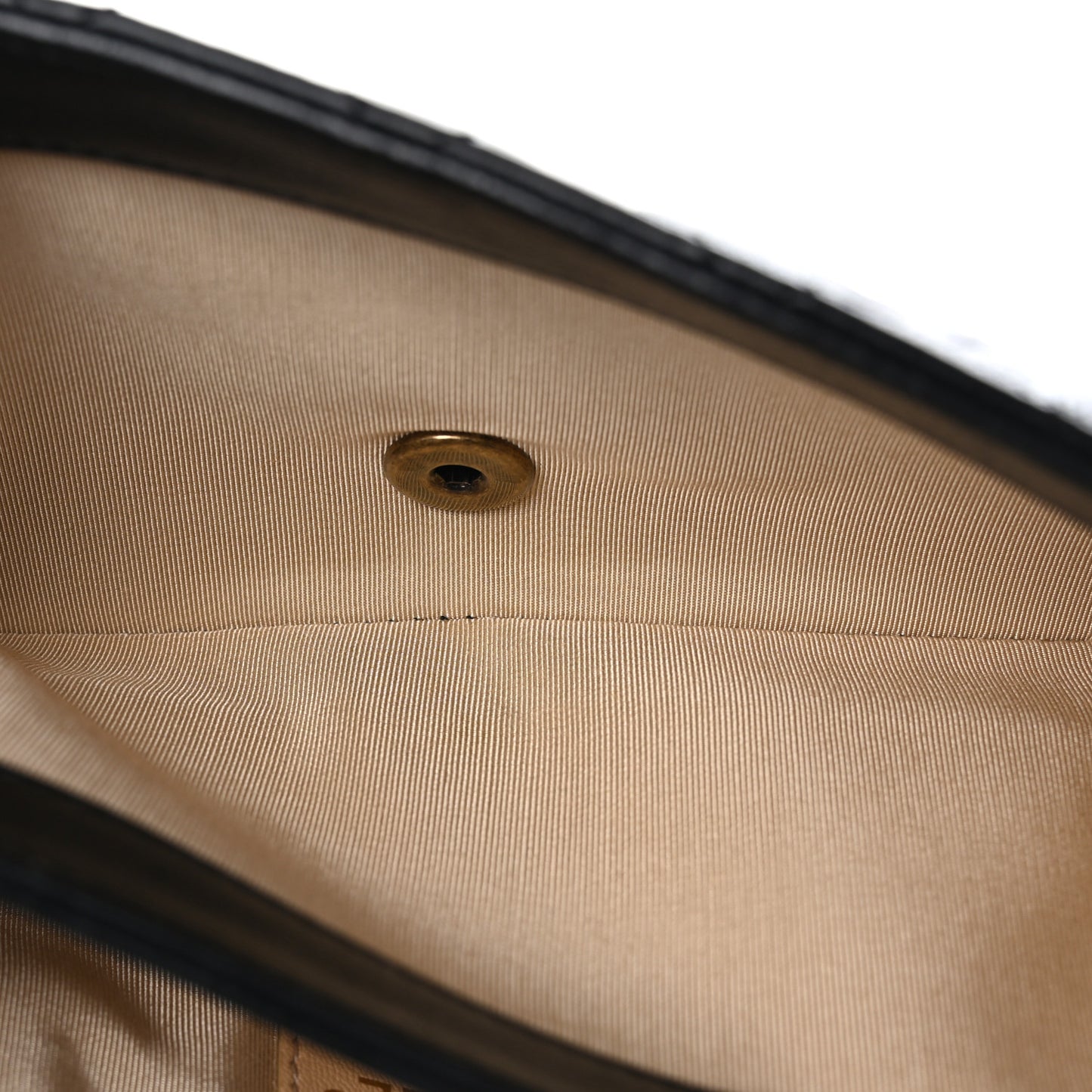 Calfskin Quilted Medium CC Crown Flap Black