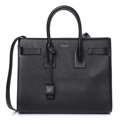 Saint Laurent Grained Calfskin Small Sac De Jour Black 1 of 7