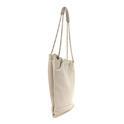 Saint Laurent Lambskin Matelasse Monogram Medium Jamie 4.3 Pochon Blanc Vintage 4 of 11