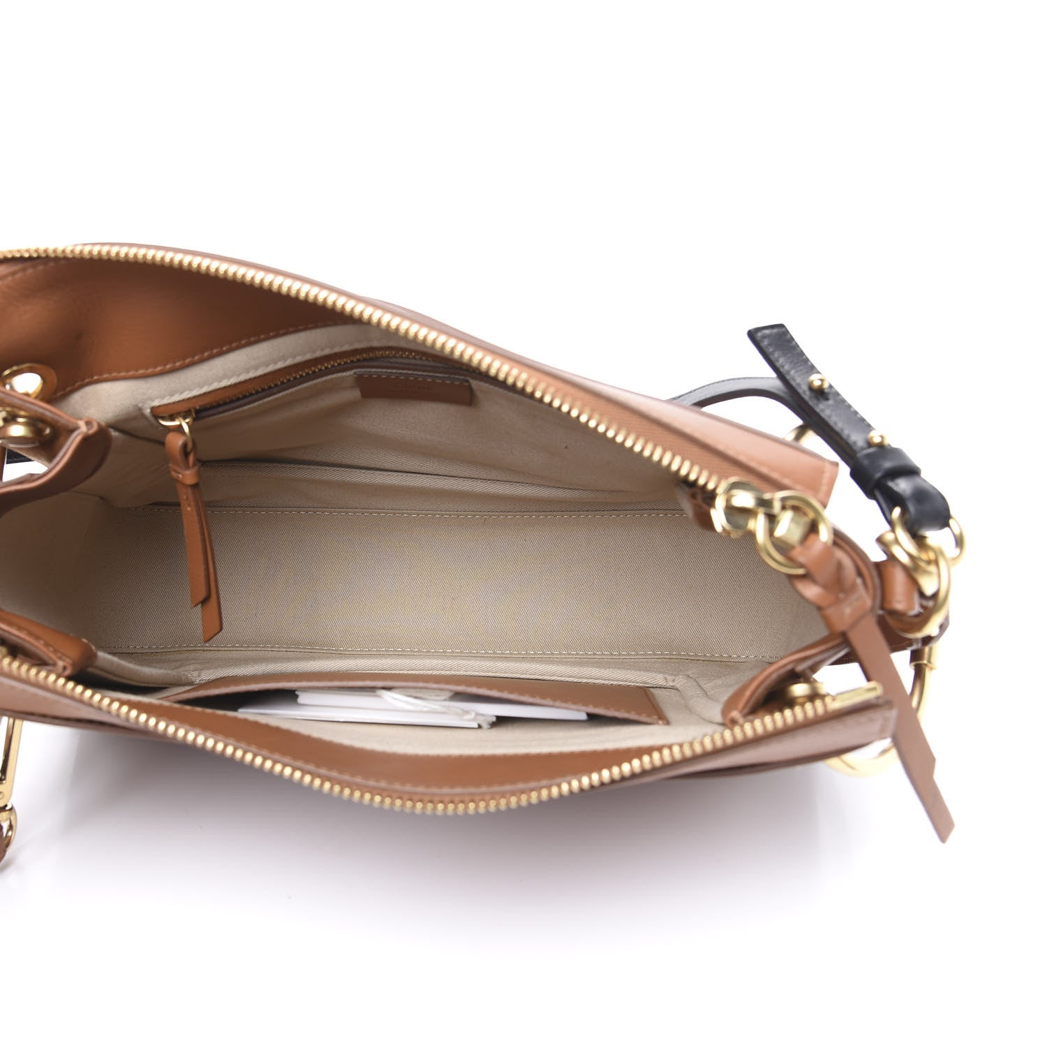Chloe Calfskin Suede Medium Roy Bag Nut 4 of 9