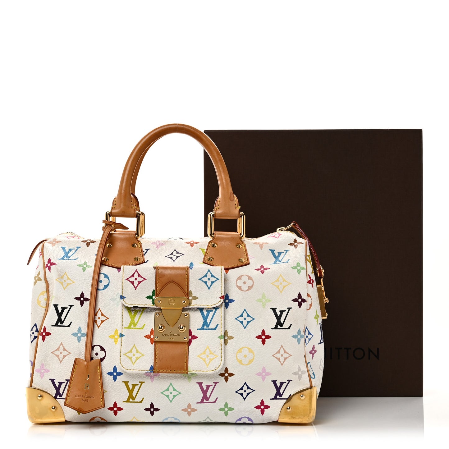 Monogram Multicolor Speedy 30 White