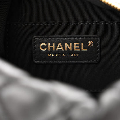 Chanel Lambskin Quilted Small Perfect Meeting Hobo Black 6 of 10