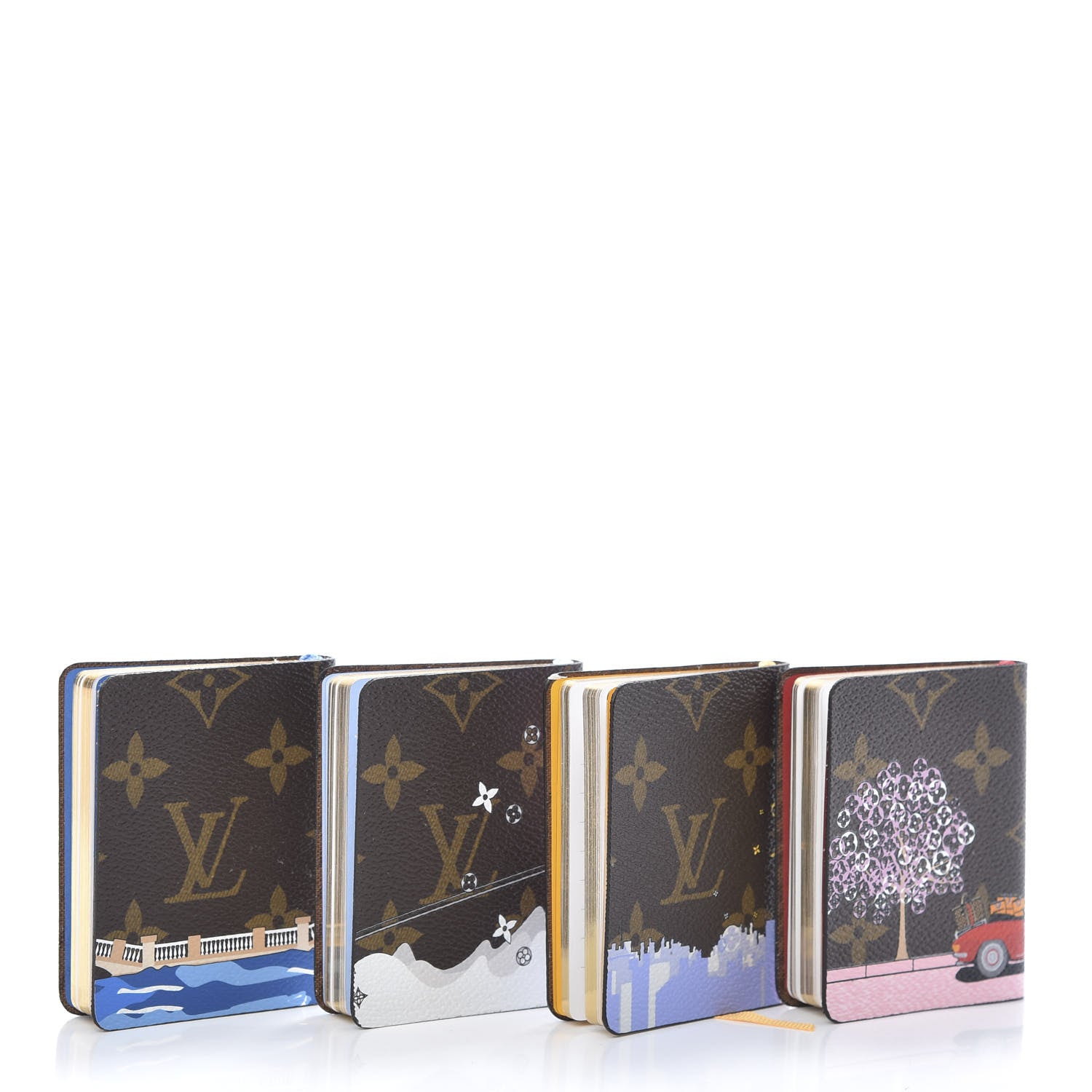 Louis Vuitton Monogram 2019 Christmas Animation Set of 4 Mini Jules Notebooks 3 of 6