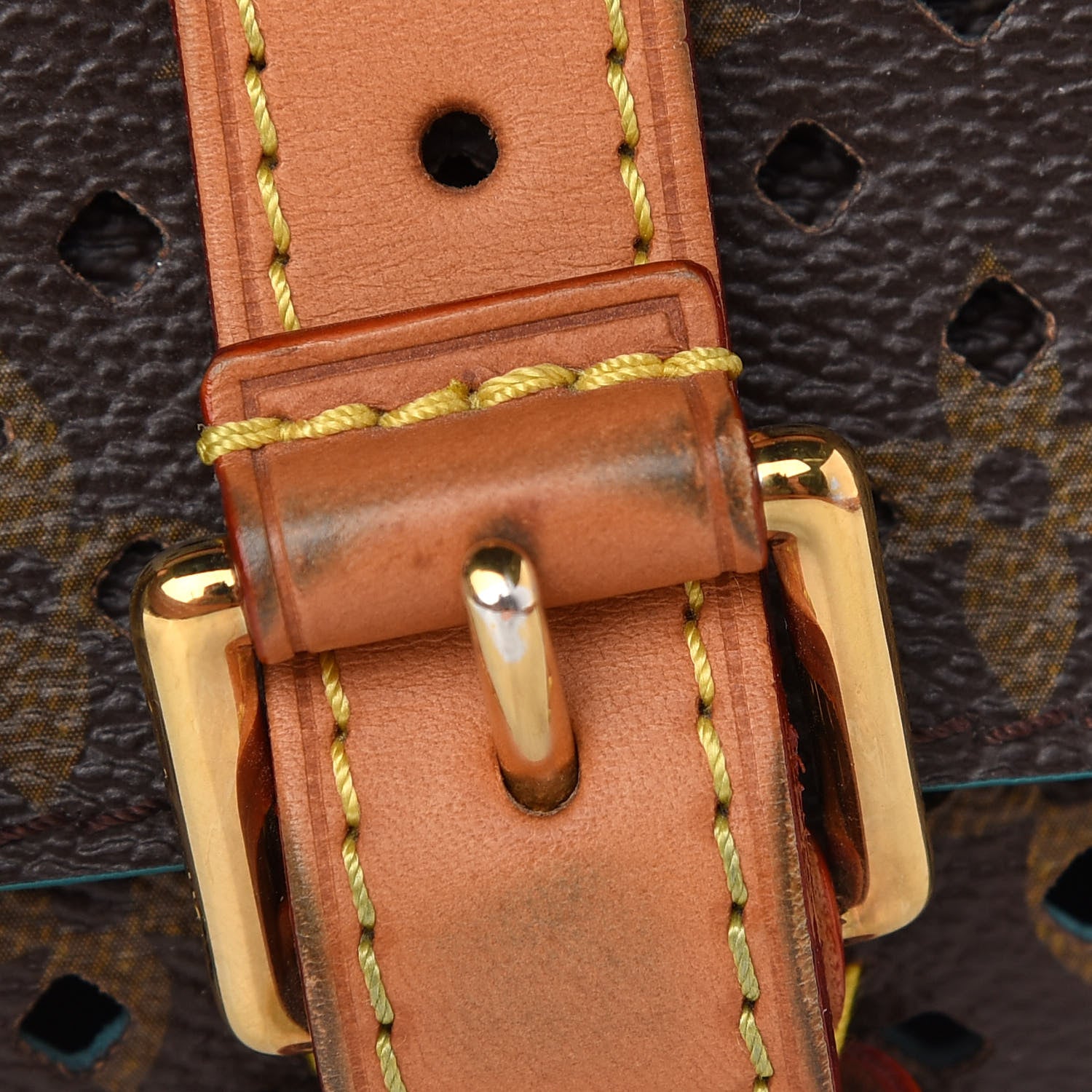Louis Vuitton Monogram SC Flore Saumur Teal 9 of 9