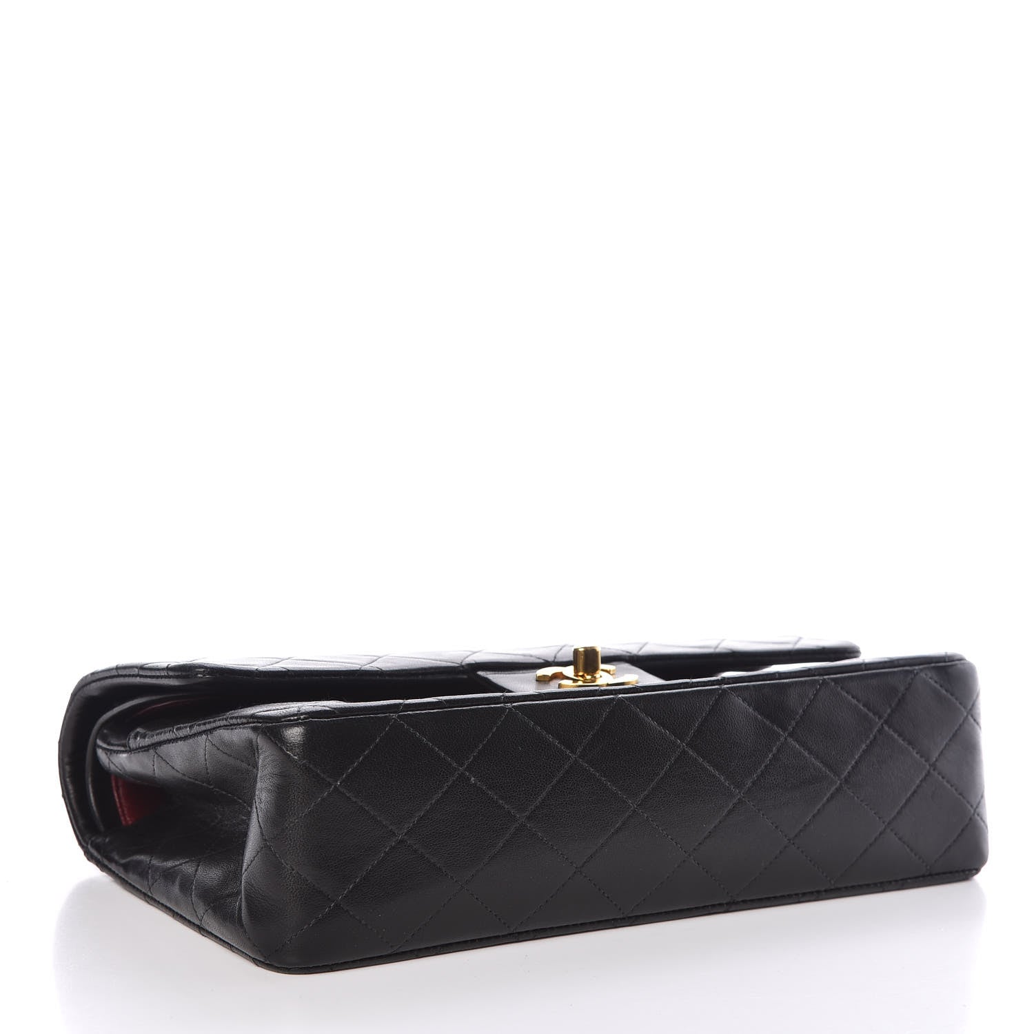 Chanel Lambskin Quilted Medium Double Flap Black 4 of 9