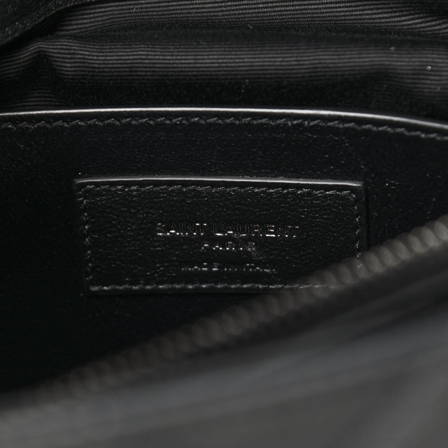 Saint Laurent Sheepskin Matelasse Chevron Monogram Large College Satchel Black 7 of 11