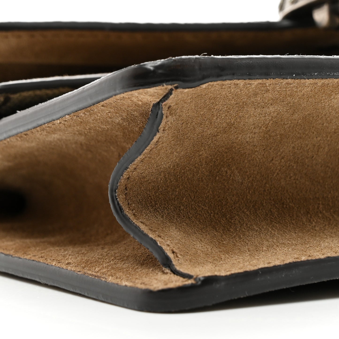 GG Supreme Monogram Suede Crystal Small Dionysus Shoulder Bag Beige Ebony Taupe