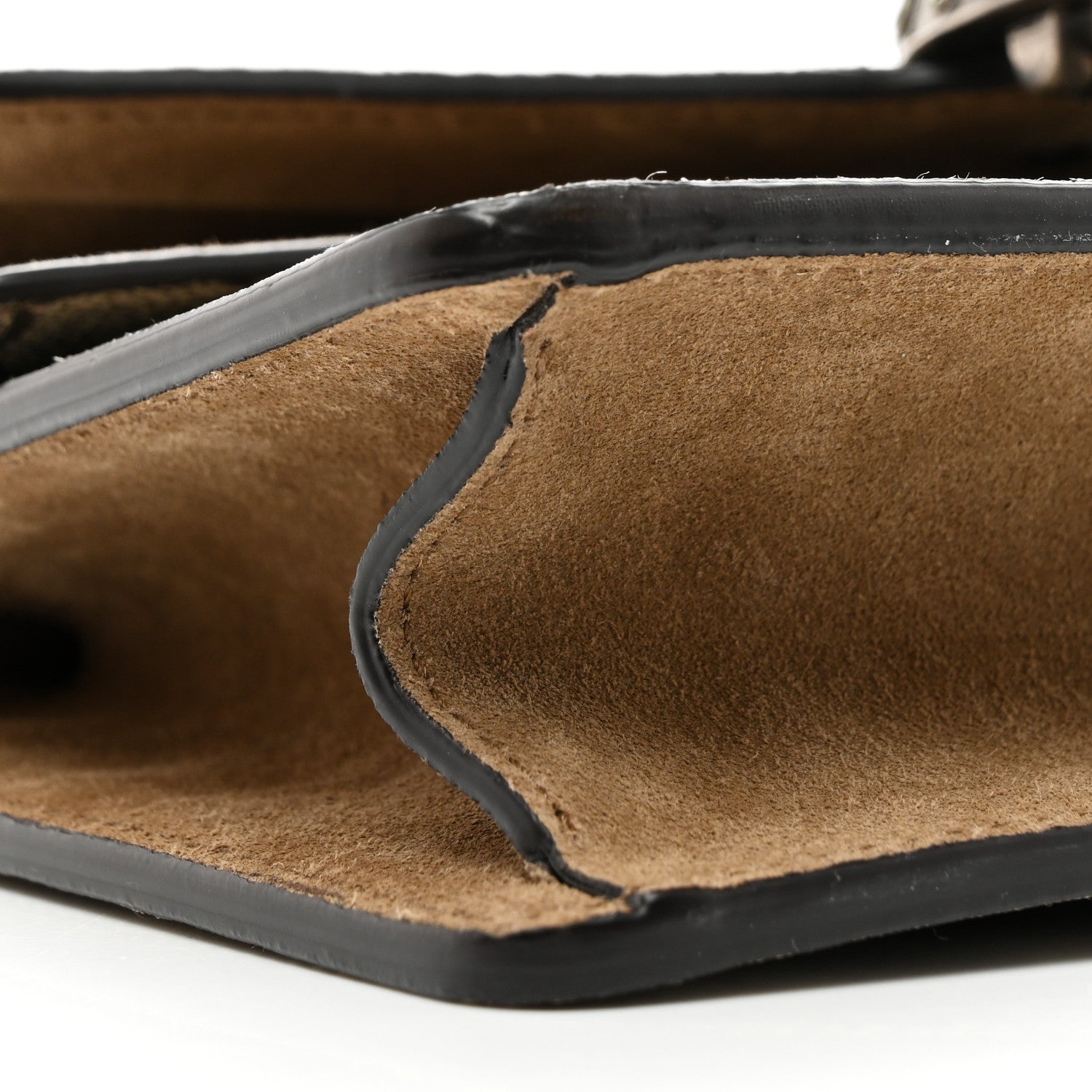 Gucci GG Supreme Monogram Suede Crystal Small Dionysus Shoulder Bag Beige Ebony Taupe 9 of 12