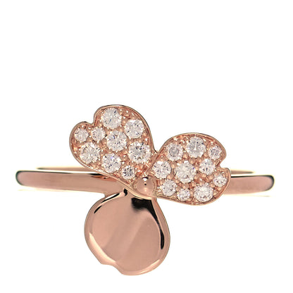 Tiffany 18K Rose Gold Diamond Paper Flowers Ring 52 6 1 of 5