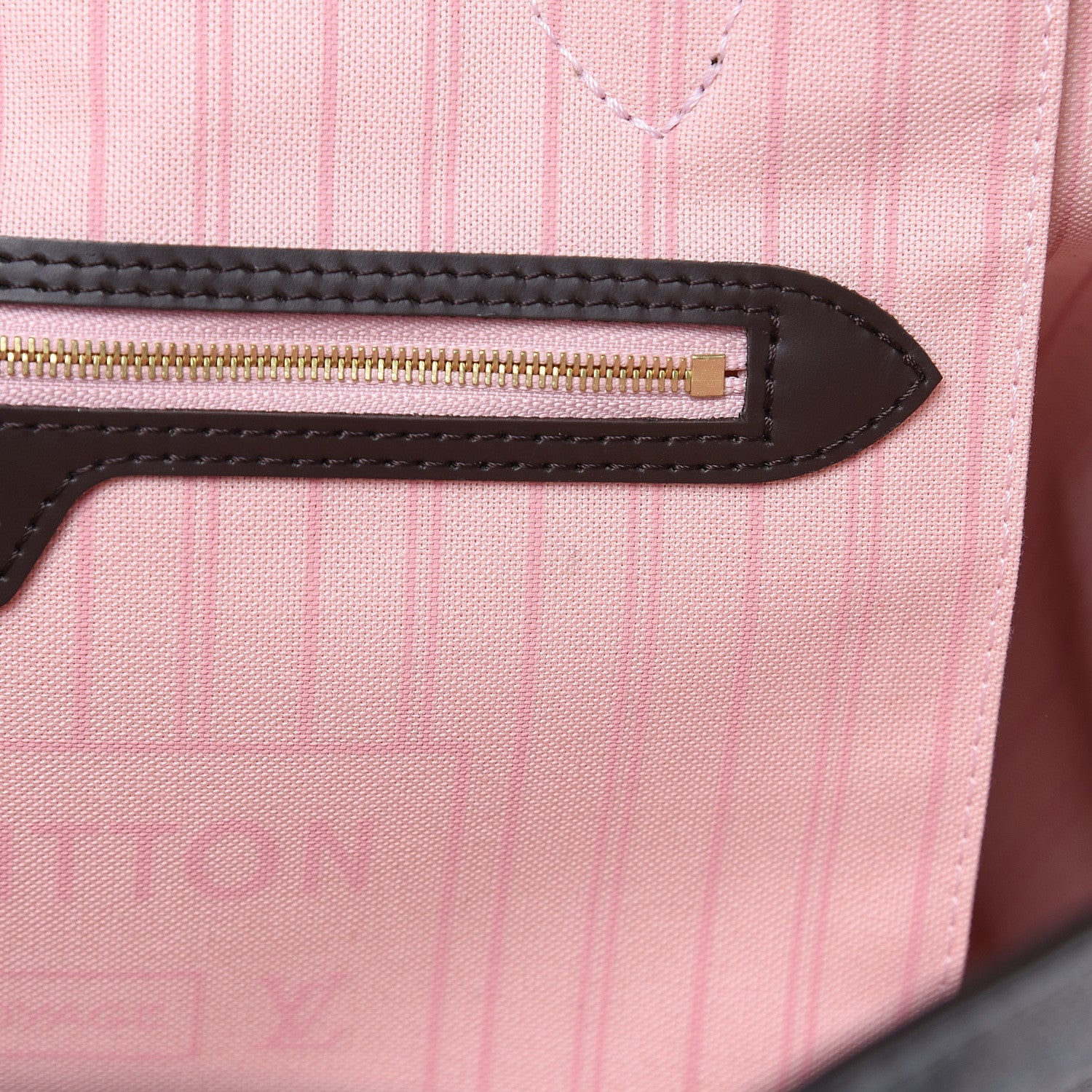 Louis Vuitton Damier Ebene Neo Neverfull MM Rose Ballerine 7 of 10