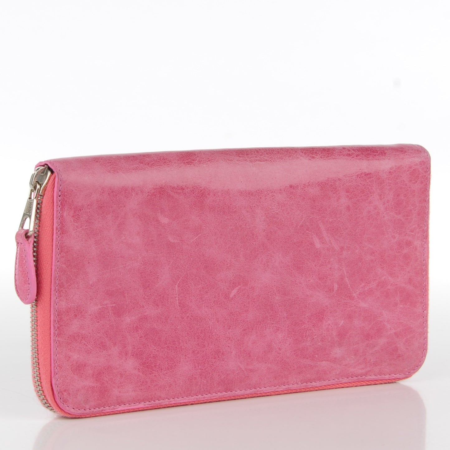 Agneau Giant 12 Silver Hardware Compagnon Wallet bubblegum