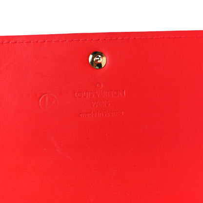 Louis Vuitton Vernis Sarah Wallet Rouge Grenadine 6 of 10