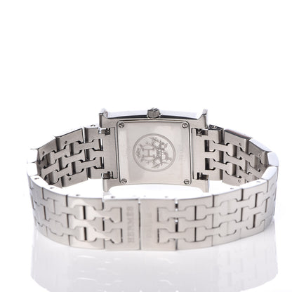 Hermes Stainless Steel 21mm Heure H Hour Quartz Watch Black 5 of 6
