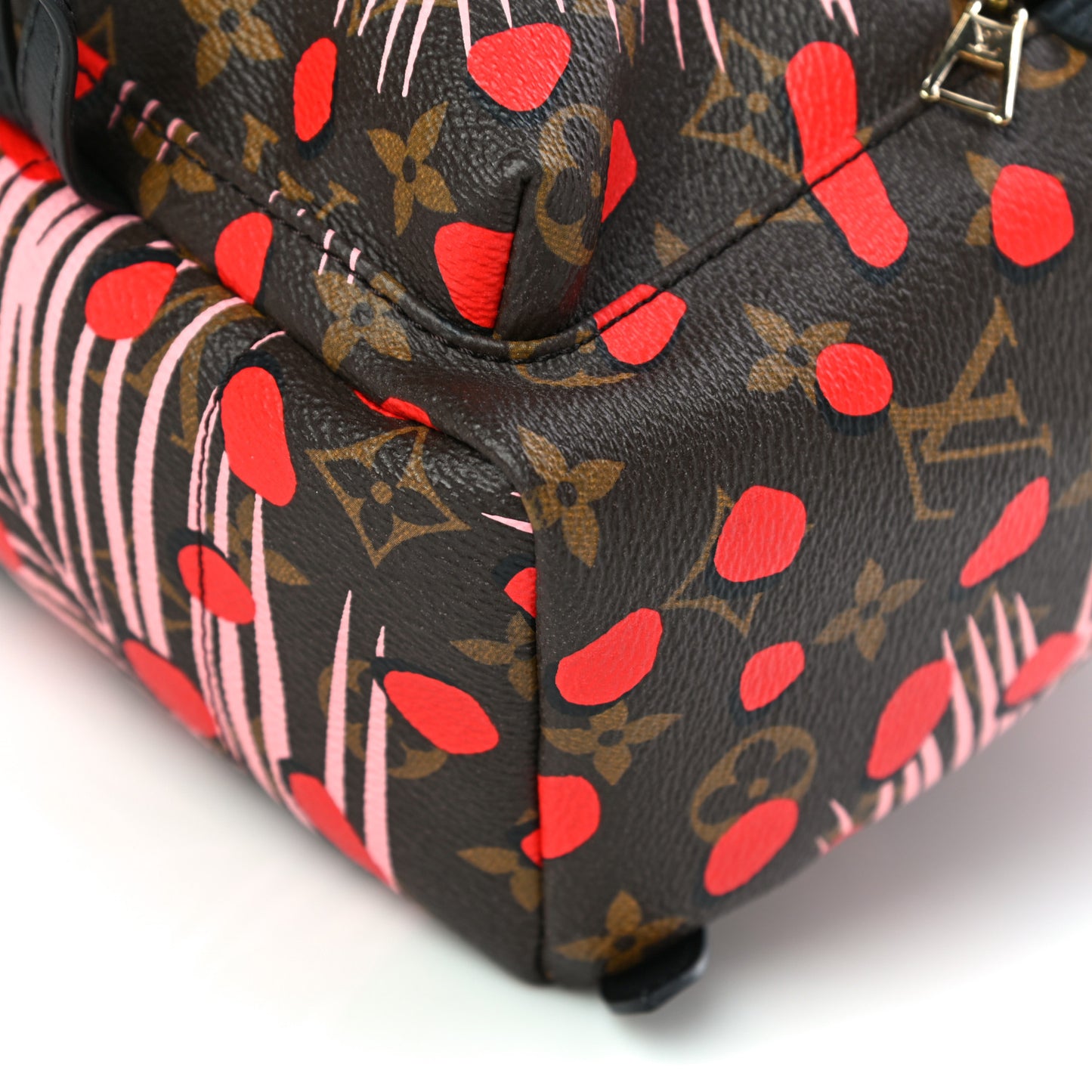 Monogram Jungle Dots Palm Springs Backpack PM Sugar Pink Poppy