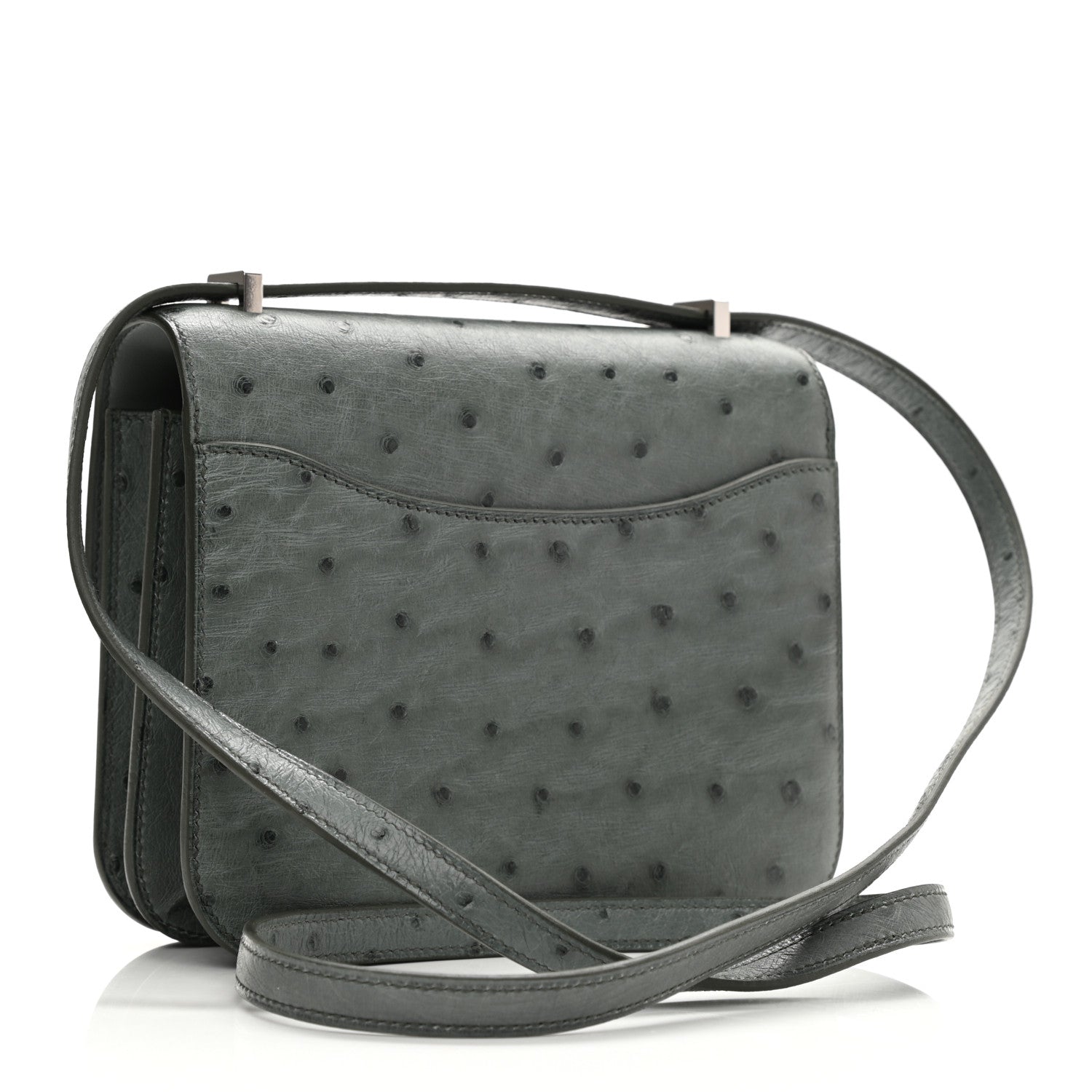 Hermes Ostrich Constance 18 Graphite 3 of 11