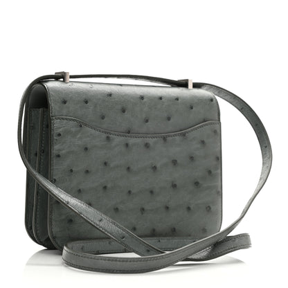 Hermes Ostrich Constance 18 Graphite 3 of 11