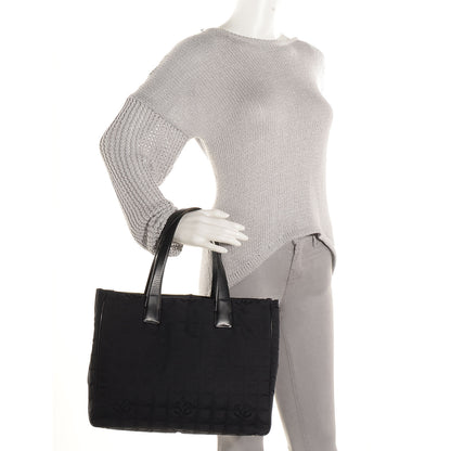 Chanel Nylon Large Travel Tote Black 2 of 8