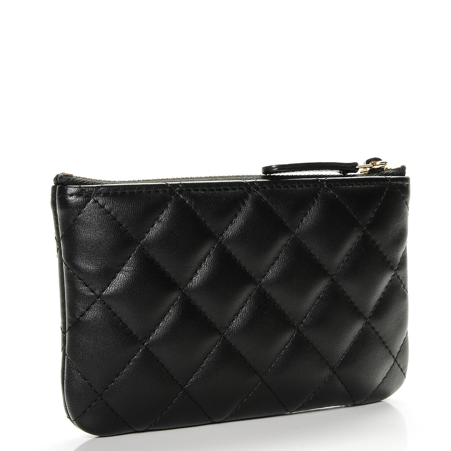 Chanel Lambskin Quilted Small Casino Cosmetic Case Black 3 of 7