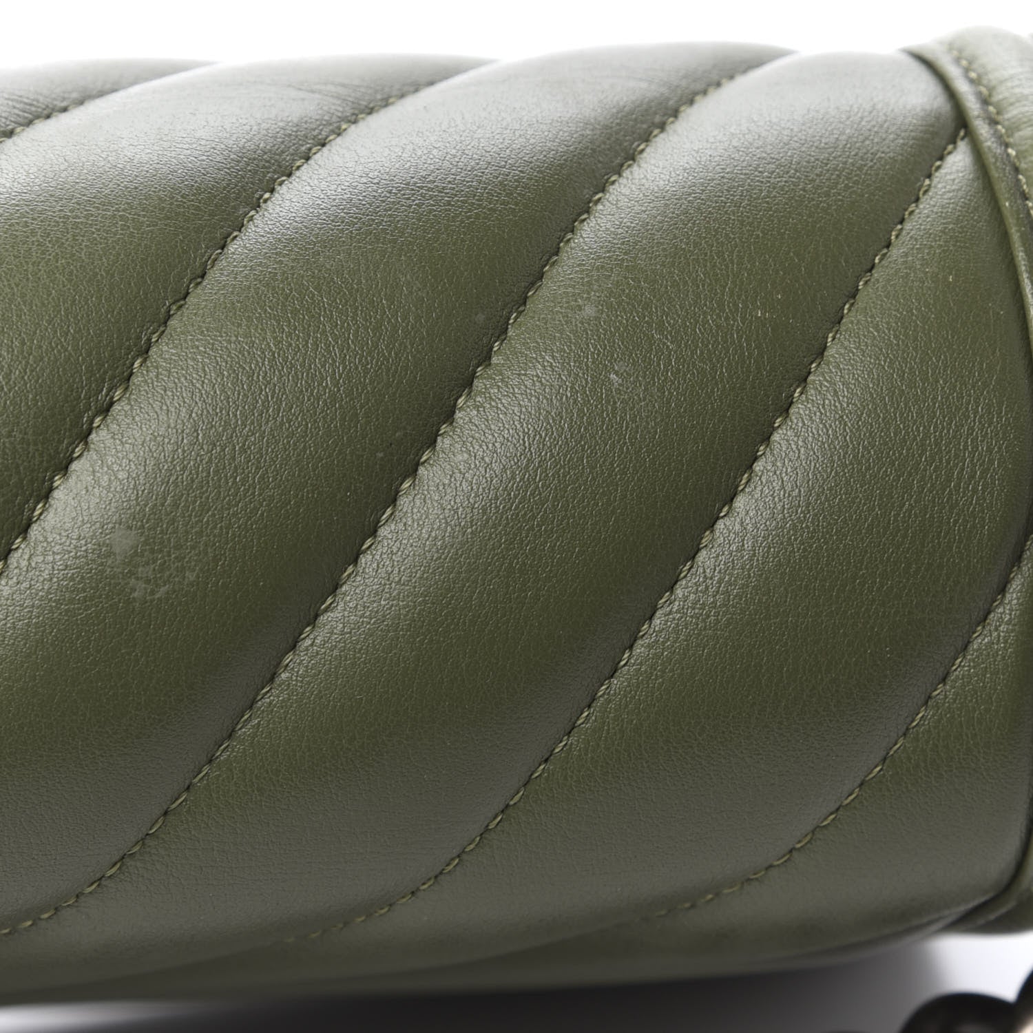 Chanel Calfskin Chevron Quilted New Medium Boy Flap Dark Green 14 of 14