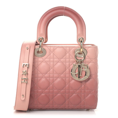 Christian Dior Lambskin Cannage Gradient Small My ABCDior Lady Dior Pink 1 of 7
