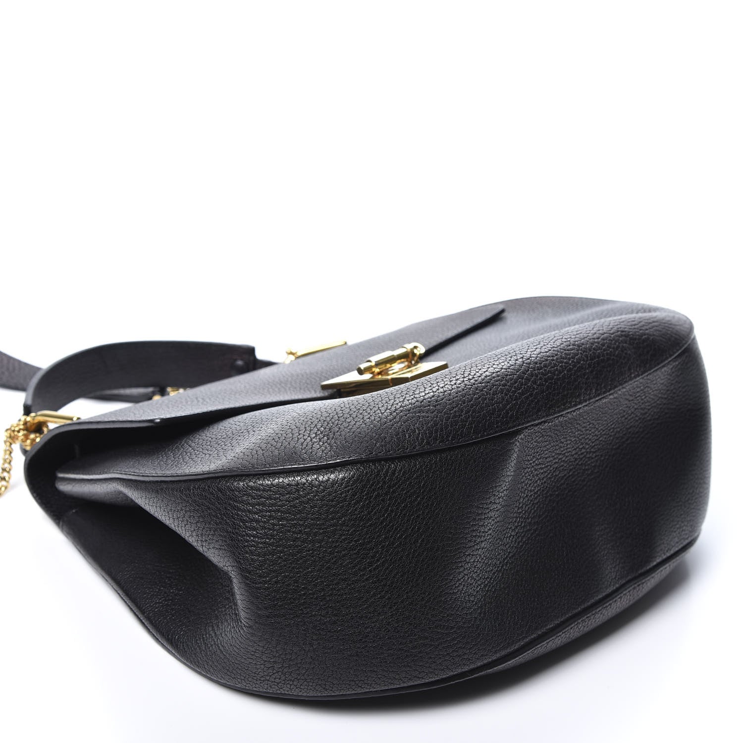 Chloe Grained Lambskin Large Drew Shoulder Bag Black 3 of 15