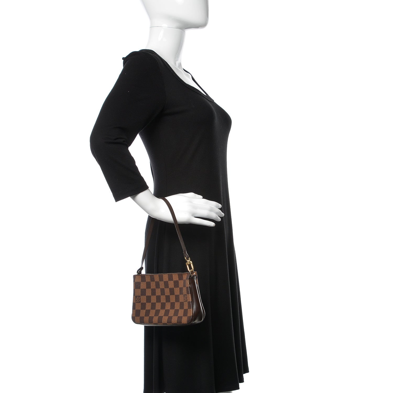 Louis Vuitton Damier Ebene Navona Pochette Accessories 3 of 10