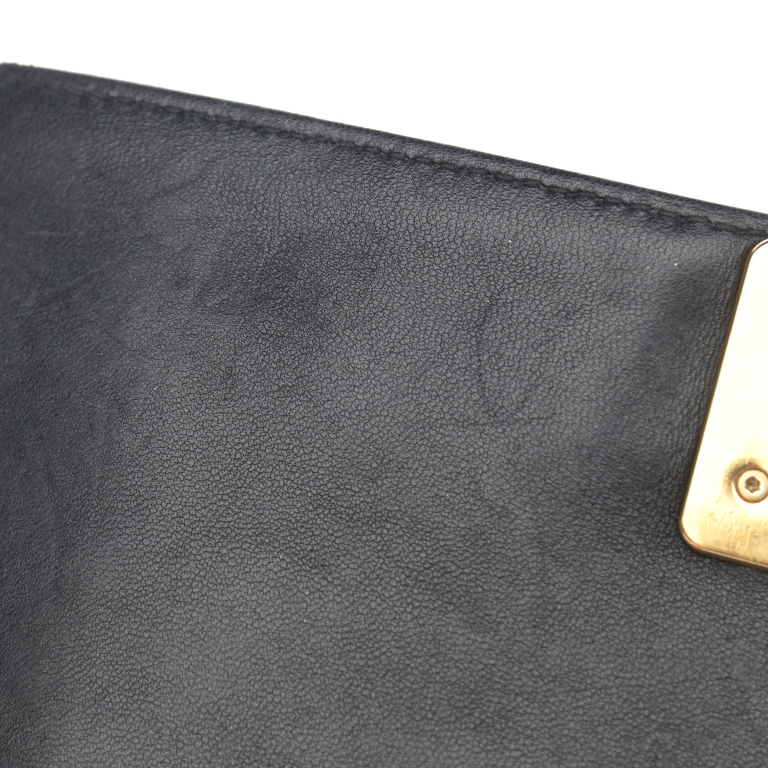 Chanel Lambskin Quilted Medium Chain Detail Boy Flap Black 11 of 16