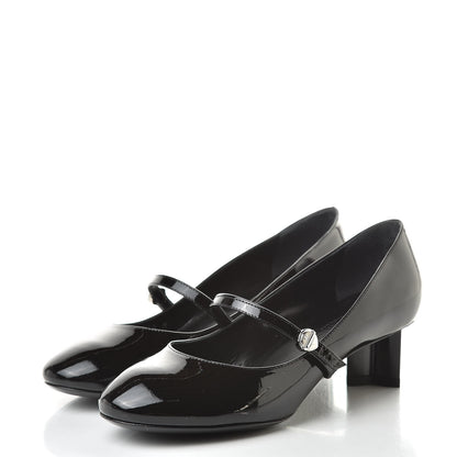 Louis Vuitton Patent Uniformes Silhouette 40mm Pumps 36.5 Black 3 of 8