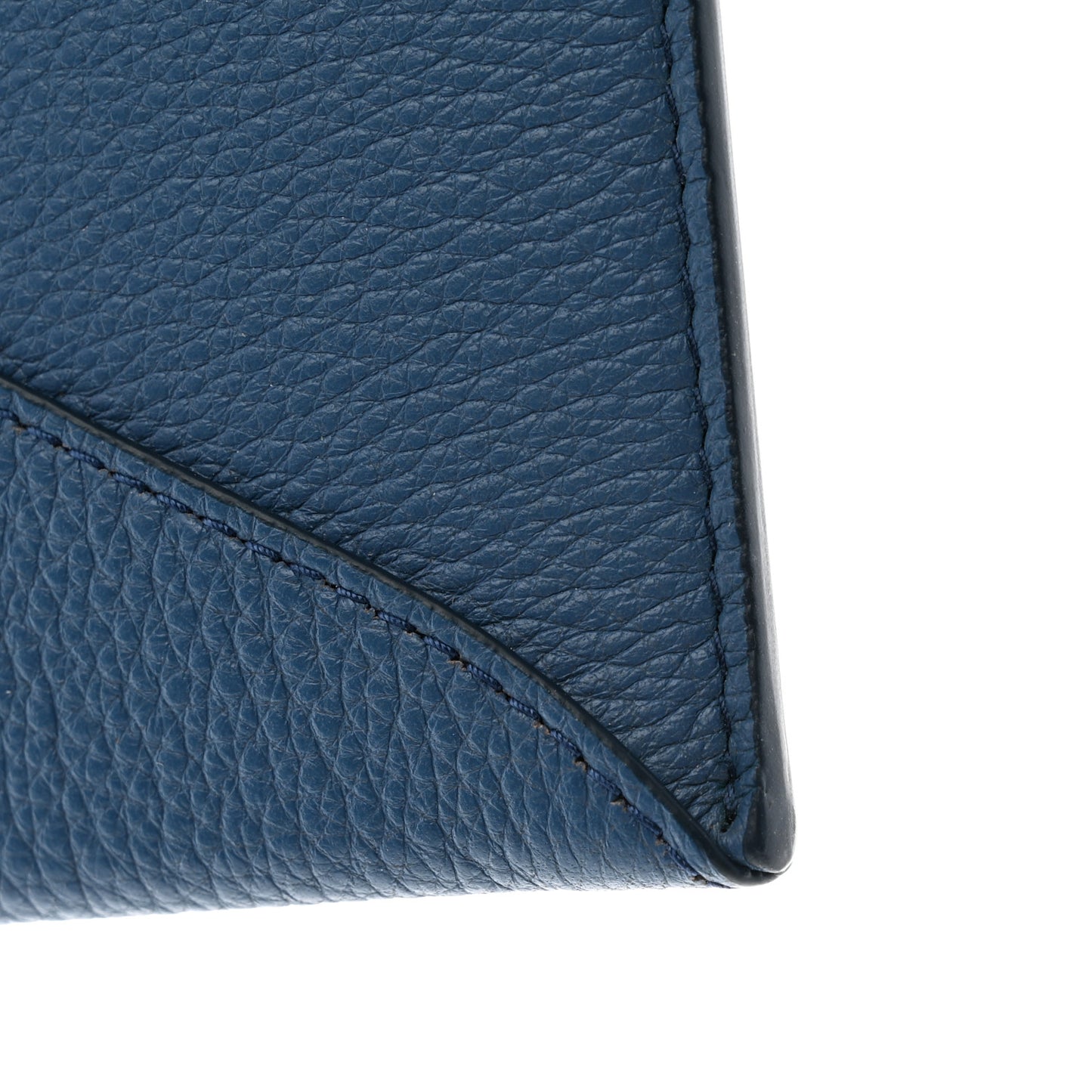 Vitello Grain Envelope Wallet Cobalto
