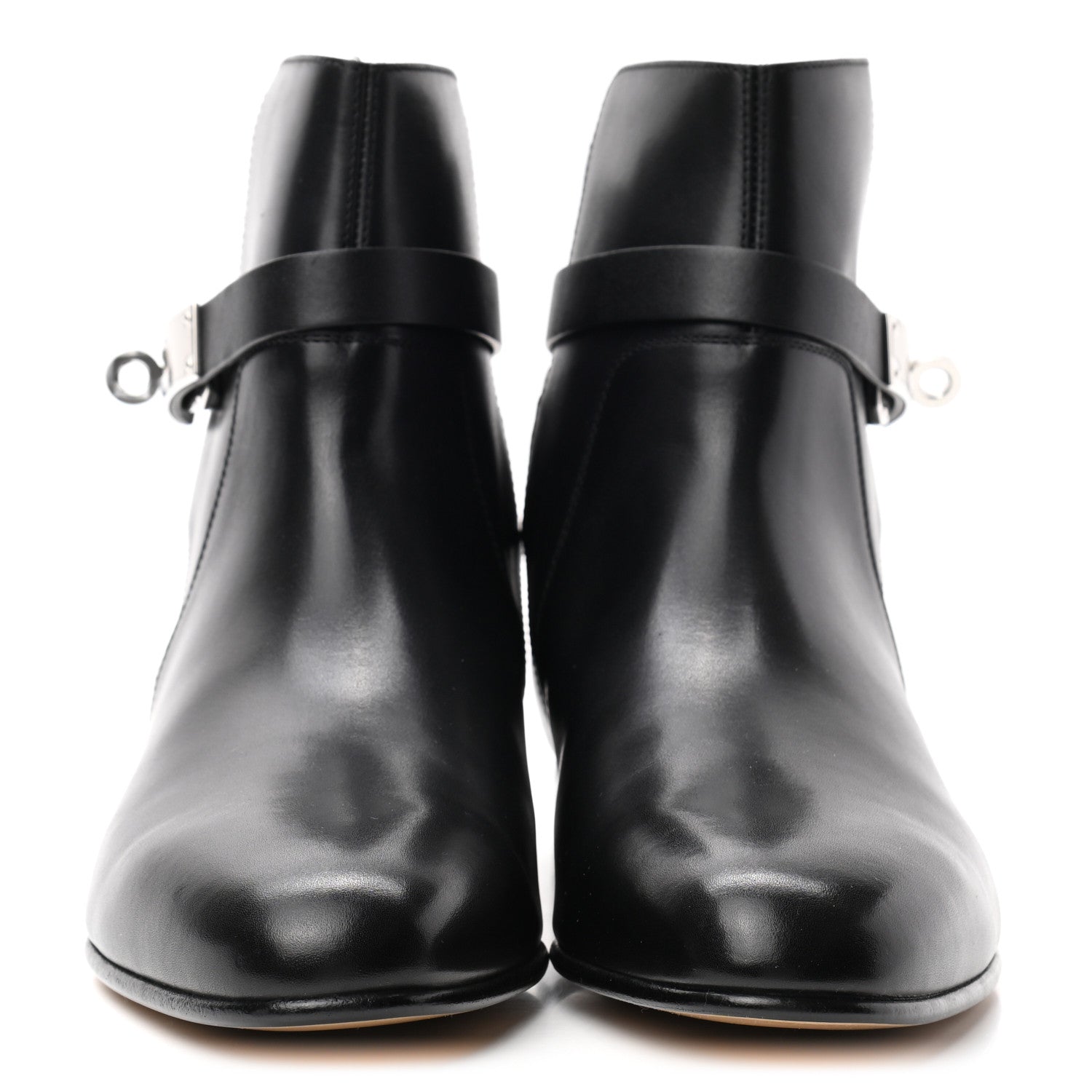 Hermes Calfskin Neo Low Boots 38 Black 2 of 9