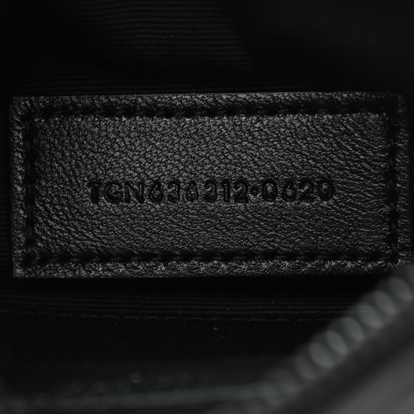 Grain De Poudre Chevron Monogram Bill Pouch Black