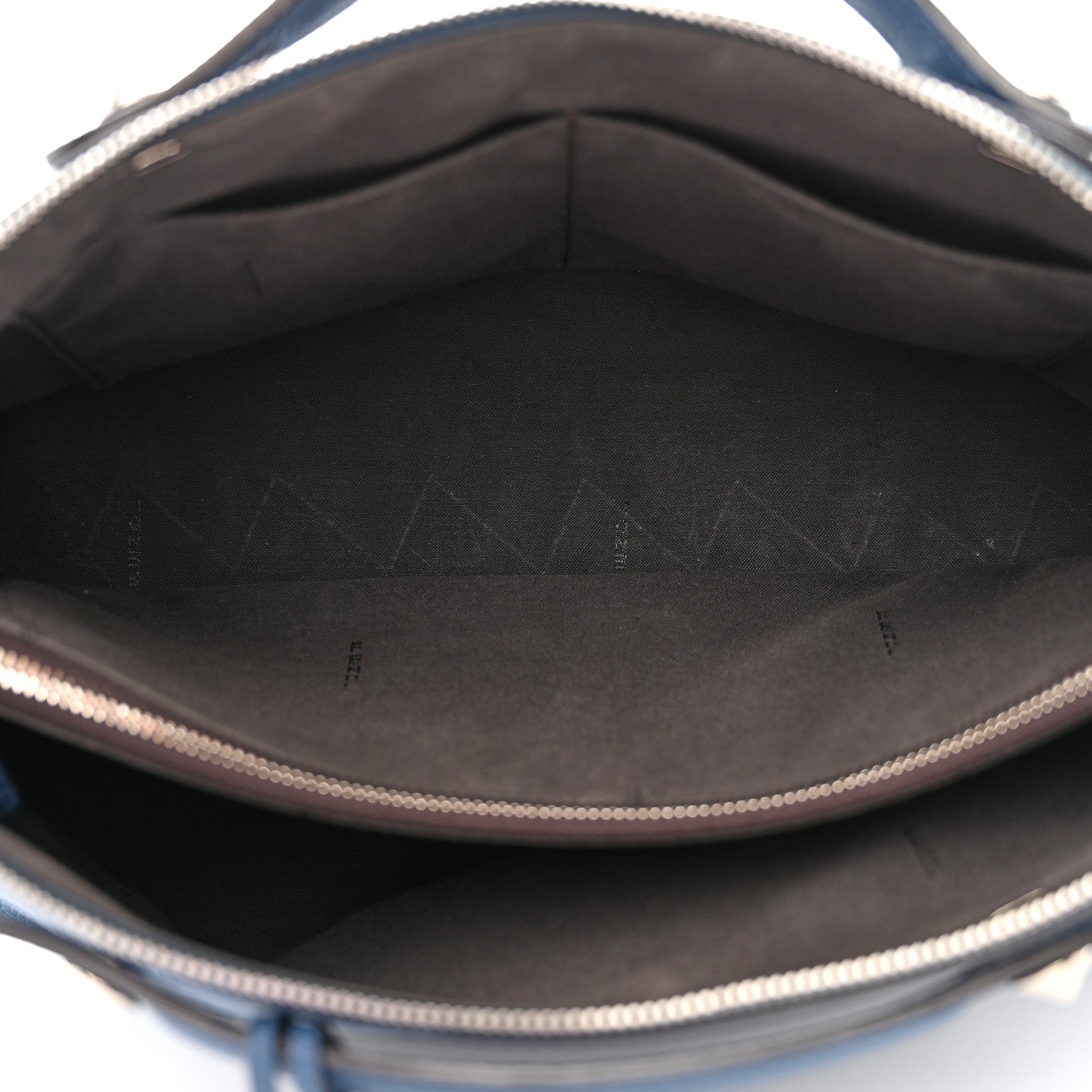 Fendi Vitello Camargue Large By The Way Boston Bag Blue 5 of 14