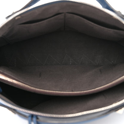 Fendi Vitello Camargue Large By The Way Boston Bag Blue 5 of 14