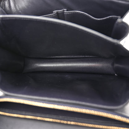 Celine Box Calfskin Medium Classic Box Flap Bag Navy 5 of 12