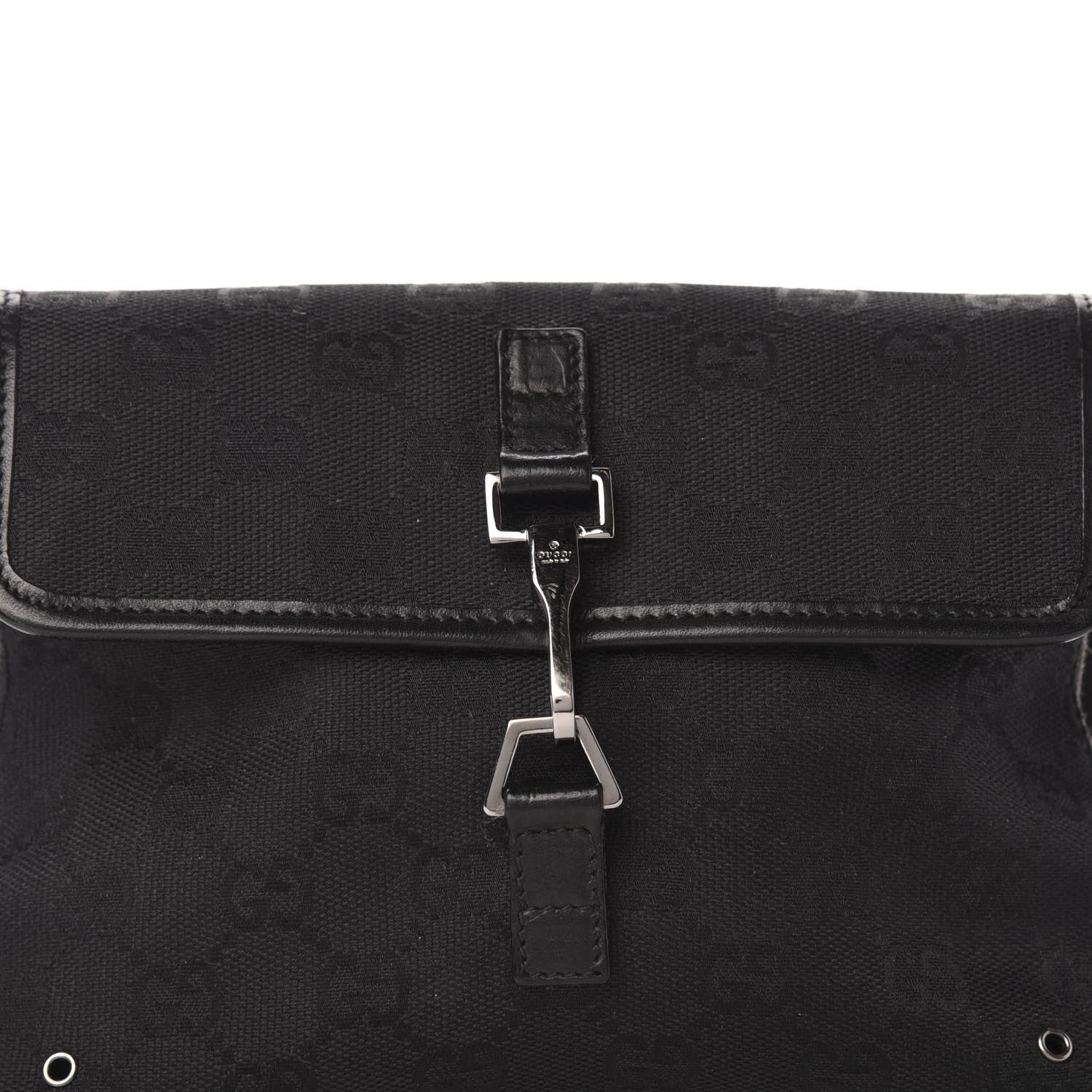 Gucci GG Monogram Web Flight Belt Bag Black 10 of 10
