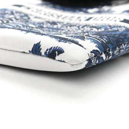 Christian Dior Technical Fabric Embroidered Palm Tree Toile De Jouy DiorTravel Multifunction Pouch Blue 6 of 10