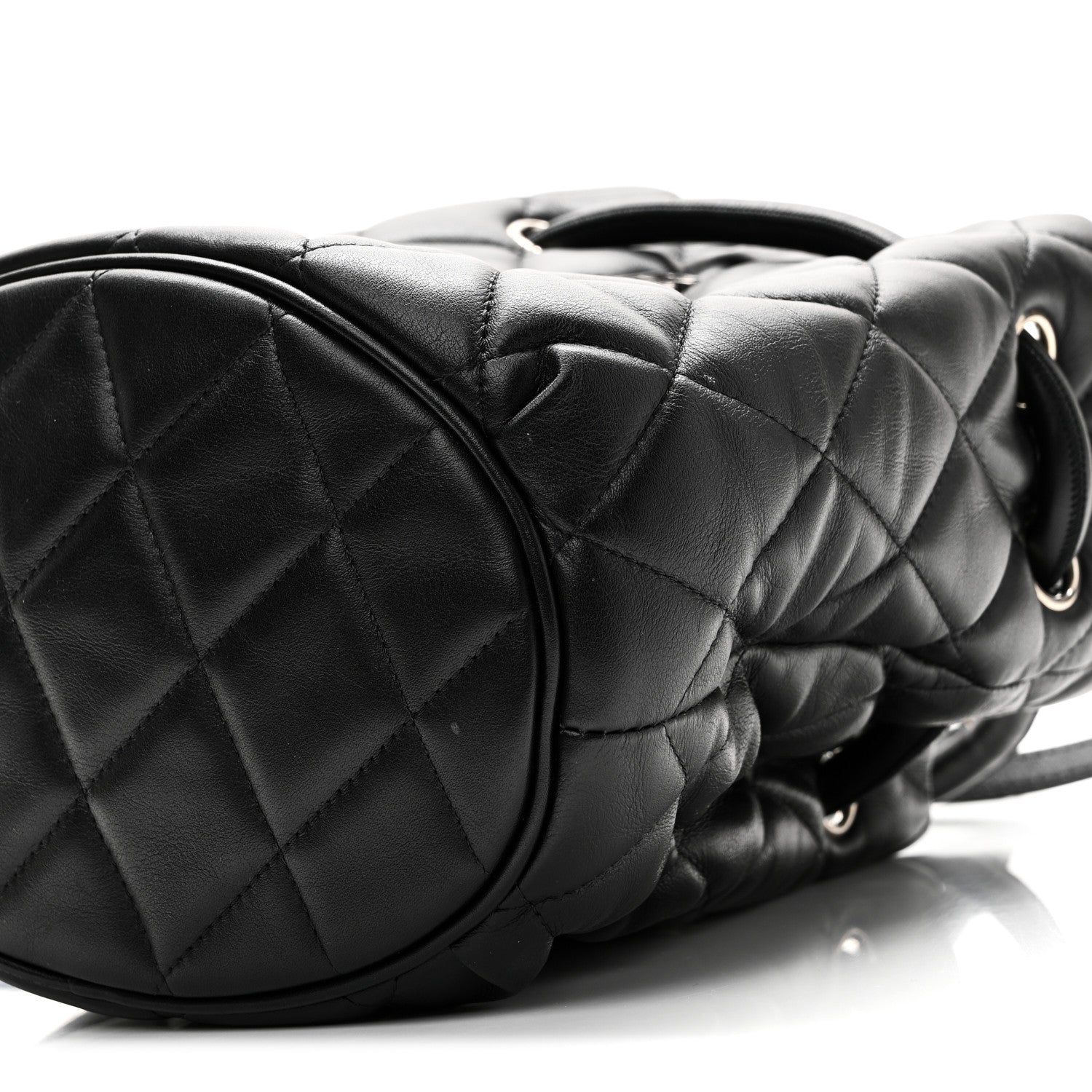 Balenciaga Nappa Calfskin Quilted Touch B Bucket Bag Black 9 of 9