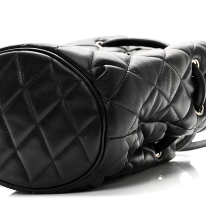 Balenciaga Nappa Calfskin Quilted Touch B Bucket Bag Black 9 of 9