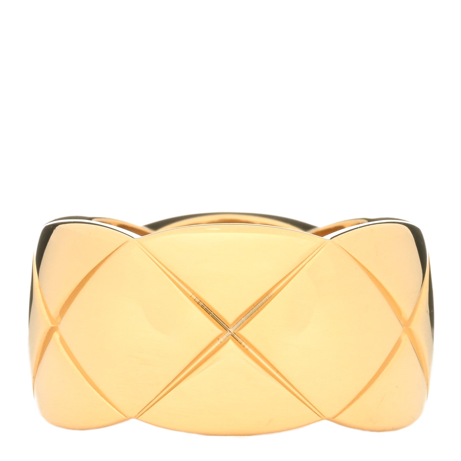 Chanel 18K Yellow Gold Large Coco Crush Ring 52 6 3 of 5