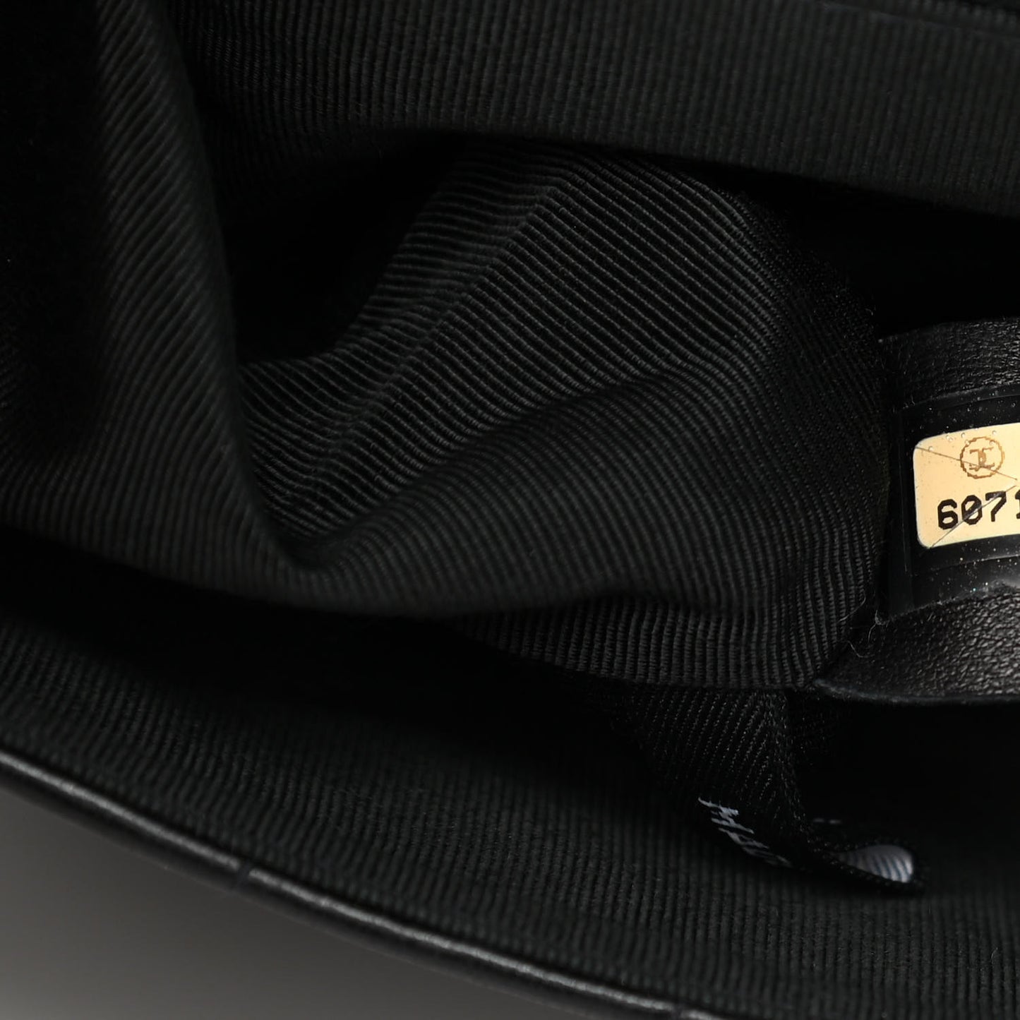 Lambskin Chocolate Bar Mademoiselle Flap Black
