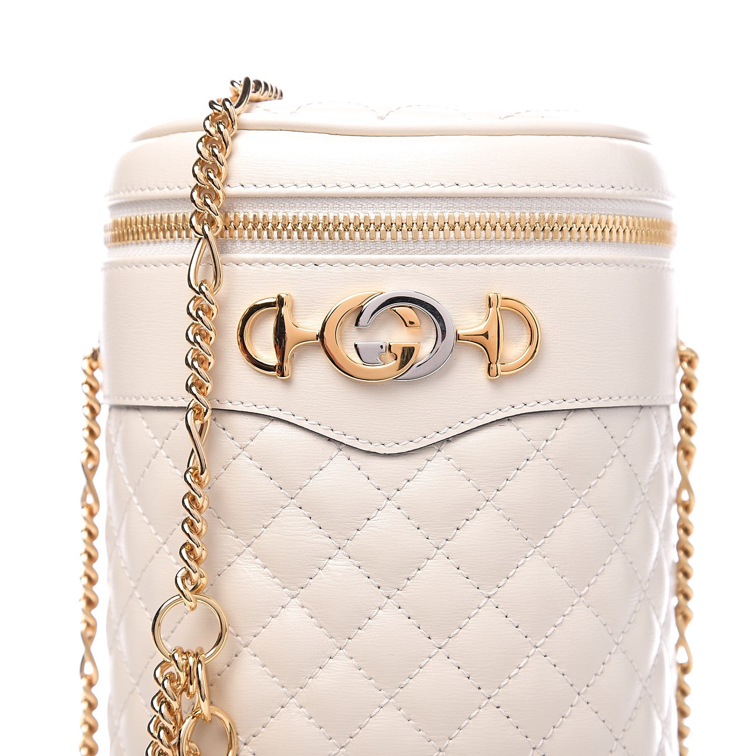 Gucci Calfskin Trapuntata Zumi Belt Bag Off White 7 of 10