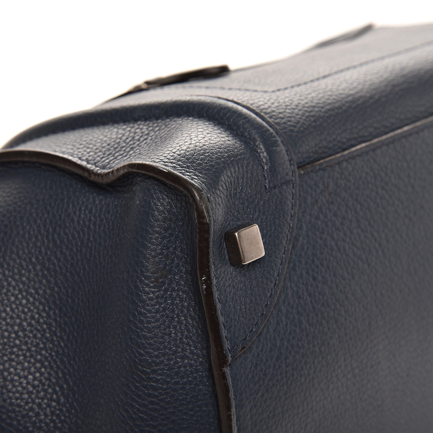 Celine Drummed Calfskin Mini Luggage Orage 8 of 15