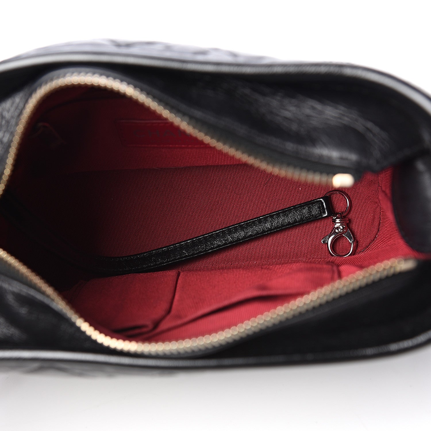 Chanel Aged Calfskin Quilted Small Gabrielle Hobo Black 4 of 9