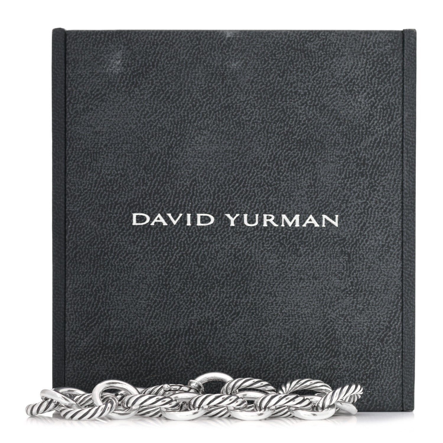 David Yurman Sterling Silver 12mm Large Oval Link Bracelet 5 of 5